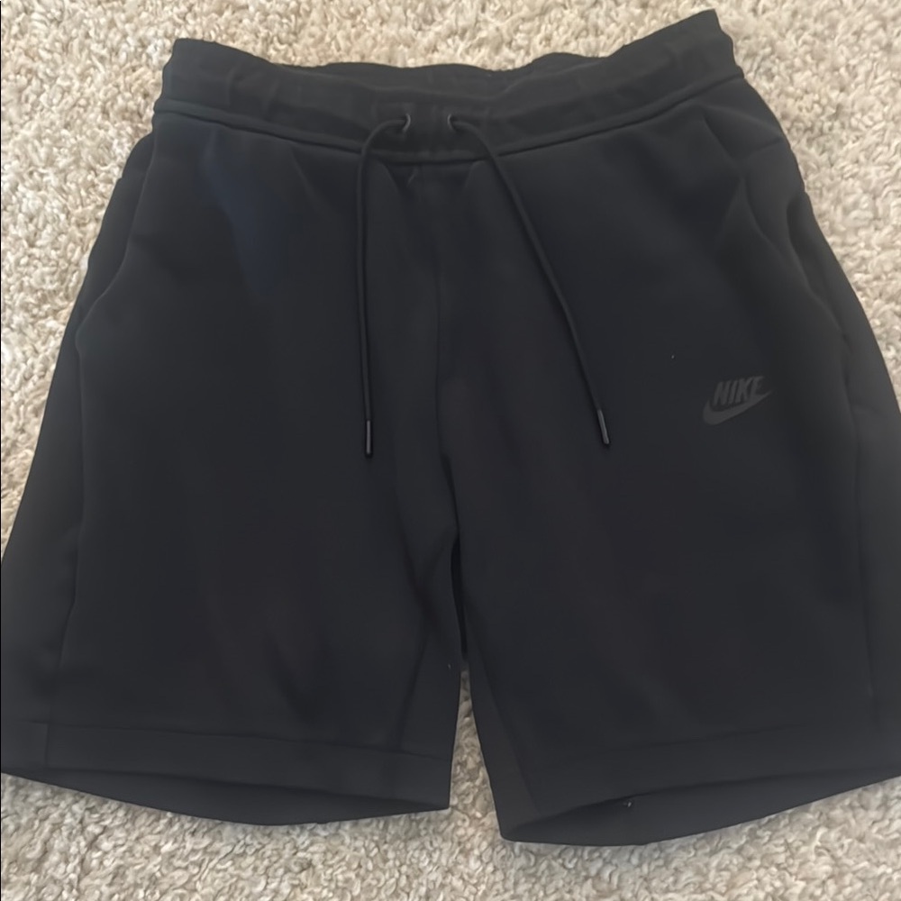 Nike Black Athletic Shorts with Elastic Waistband/tie